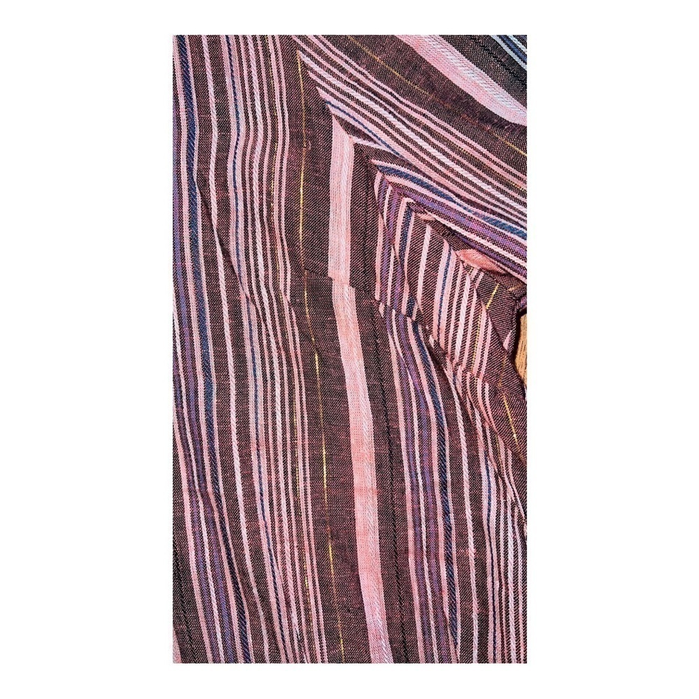 WORLD Travelers Tortoise Shell Long Sleeve Peasant Top XL NWT - Picture 3 of 4